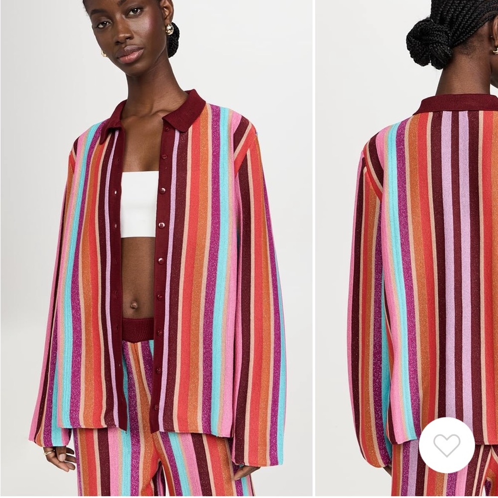 Dress To Magic Rainbow Cardigan Blouse